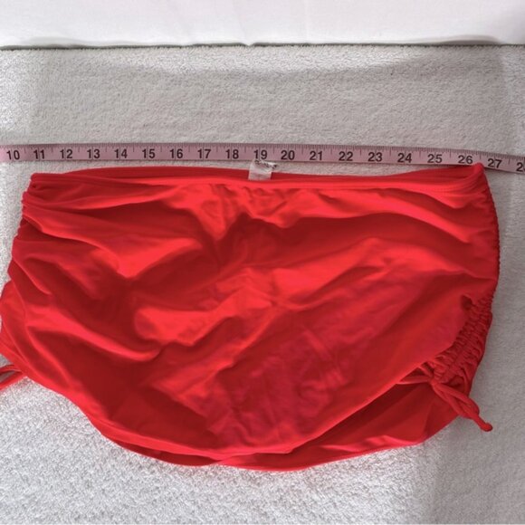 5/$25 George Neon Orange Swim Skirt Bikini Bottom M - Picture 4 of 12